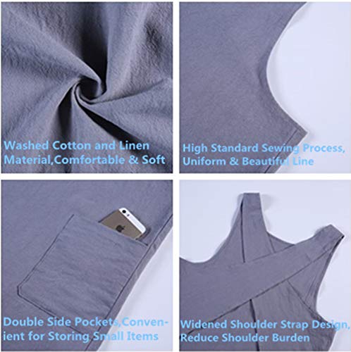 Shortened Design Apron (1# Style-rounded Edge / Navy Blue)