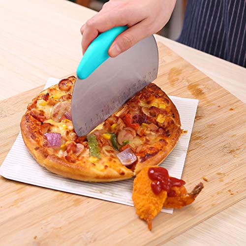 1 pcs Dough Pastry Scraper Chopper (Medium / Blue)