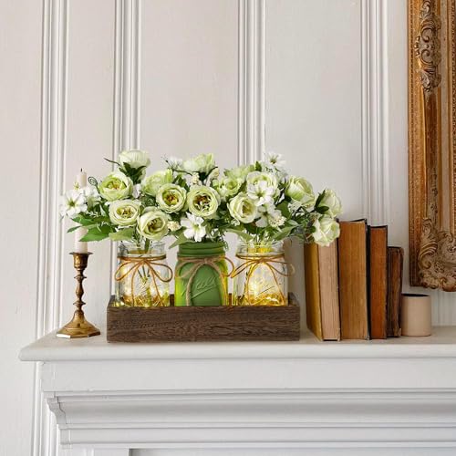 Spring Decor Centerpieces Decoration for Table Coffee Table Decor for Home (Green)