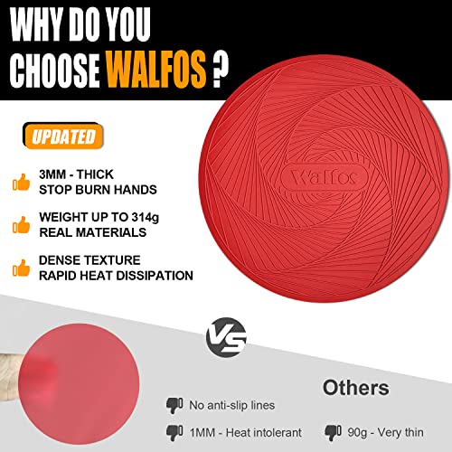 12 10 Inch Silicone Microwave Mats (10+12in, 2 Red Microwave Mat)