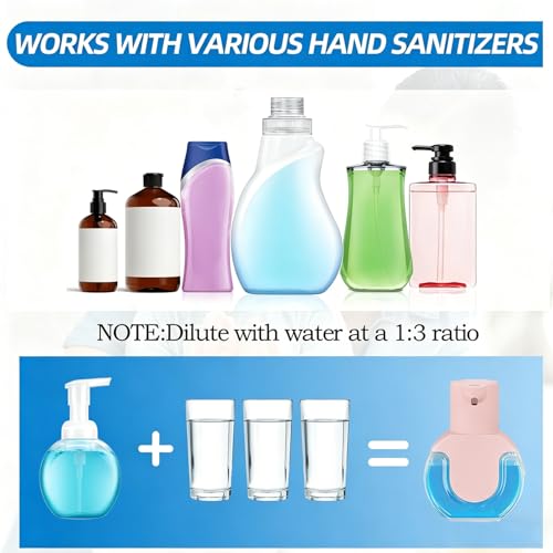 2Pack Automatic Soap Dispenser Touchless (2 Pack-pink 02 / Foam)