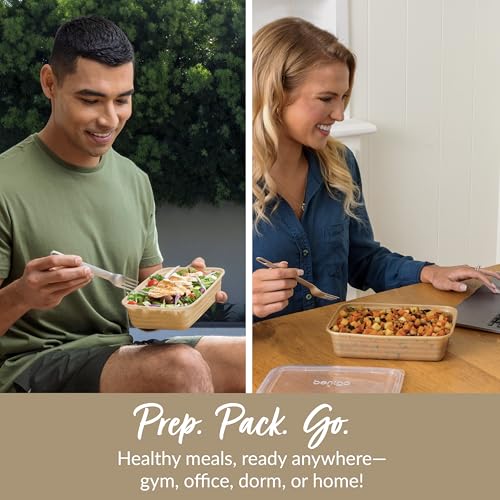 Prep Meal Prep Containers with Lids (Gold)