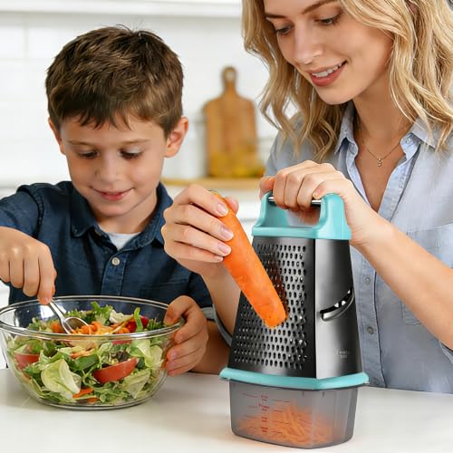 Cheese Grater with Handle (10 inch / Couating mint)