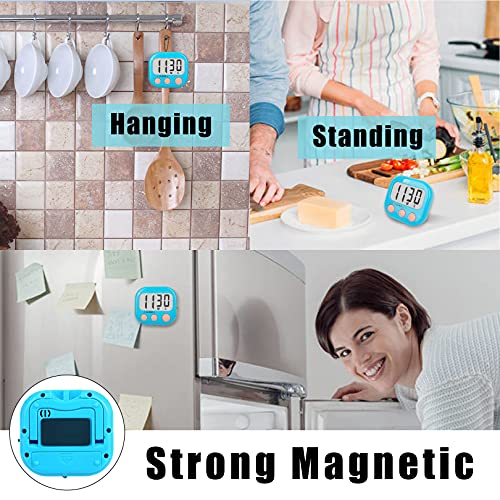 Digital Kitchen Timers for Cooking (Blue)