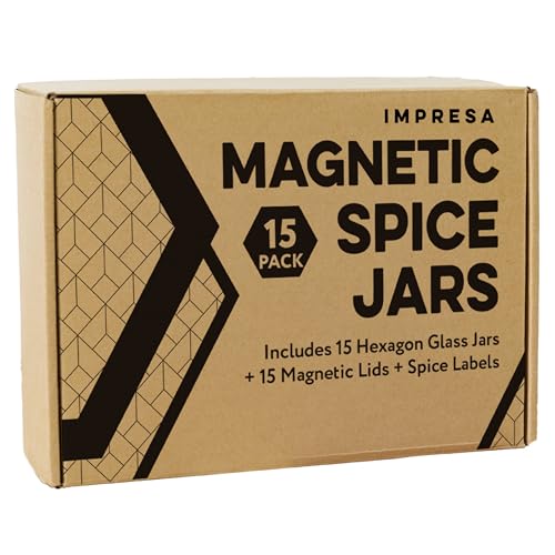 Hexagon Magnetic Spice Jars
