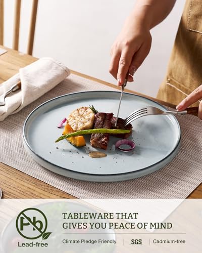 Annecy 16 Piece Dinnerware Set with Pasta Bowls (Grey Blue / Service for 4 (Include Pasta Bowls))