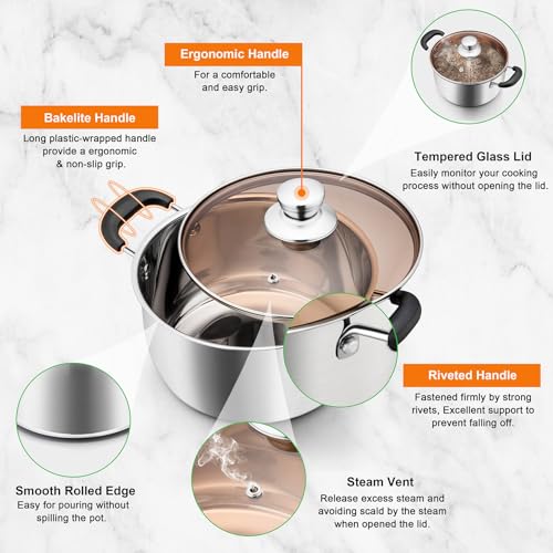4 Qt Stockpot with Lid