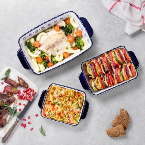 3 Pack Porcelain Bakeware Set