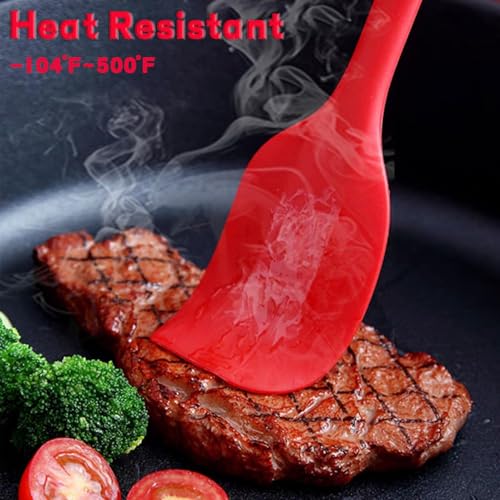 Red Silicone Spatulas (8.3inch Red)