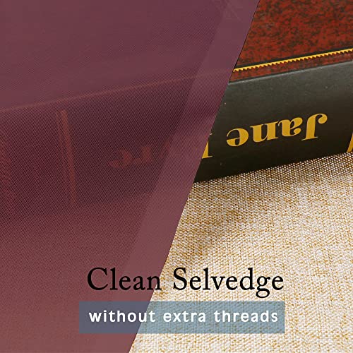 Sheer Curtains (Burgundy / 42"W x 45"L (Pack of 2))