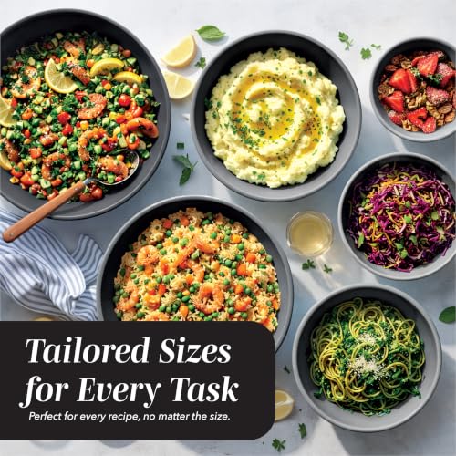Mixing Bowls with Lids (Grey Rhombus)
