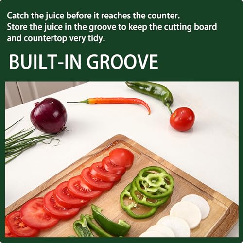 18 x 12 x 1 in Acacia Wood Cutting Board