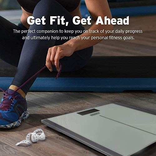 Digital Electric Bathroom Scale for Body Weight (Grey / 11.8 x 11.8 inches)
