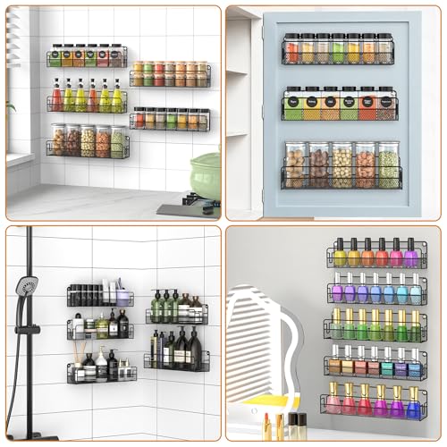 Wall Mounted Spice Rack Organizer (5 Tier)