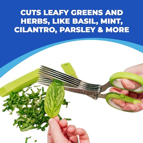 5 Blade Herb Scissors (Green)