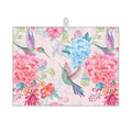 Humming Bird Dish Drying Mats 18x24 Inch (Humming Bird Tropical Flowers)