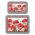 Dish Drying Mat 2 (Red Geranium / 2-Pack)