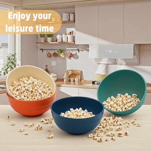 Large Salad Bowls Set of 6 (Multicolor / 60 Oz)