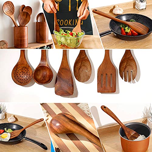 Teak Wooden Kitchen Utensil Set (xs/8)