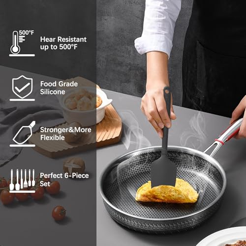 Silicone Spatula Set (Pure Black)