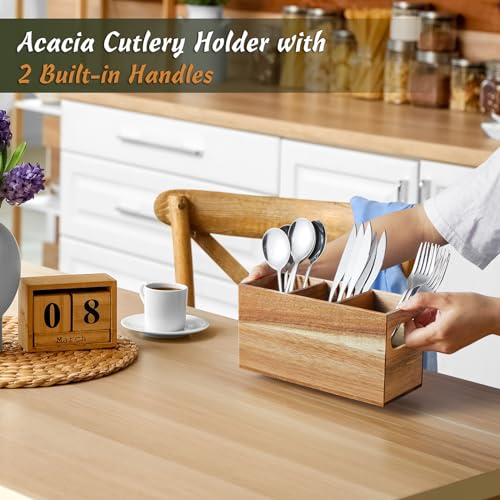 Silverware Holder (Acacia)