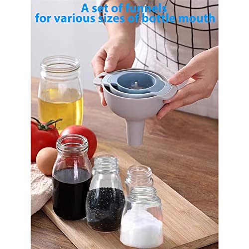 Set of 4 Funnels for Filling Bottles