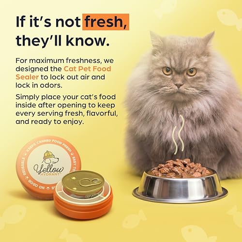 Canned Cat Food Storage Container Patent Pending Reusable Airtight Can Cover Pet Food Sealer (1 Pack)