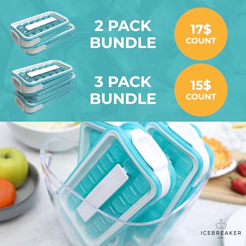 POP 2.0 2024 Make And Serve Ice Without Ever Touching The Ice (Clear Water Blue 3 pcs (Exclusive))