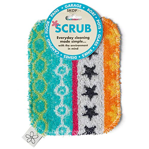 Scrub, 1-piece Reusable, Non-Scratching Dish Scrubber for Kitchen and Household Cleaning, Planet-Friendly, Dishwasher Safe Soft Scrub, Assorted Colors and Designs (Assorted / 1-Pack)