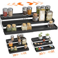 Expandable Spice Rack Organizer (Black / 1 Pack)