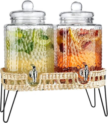 Beverage Dispensers (Clear-Wicker Design)