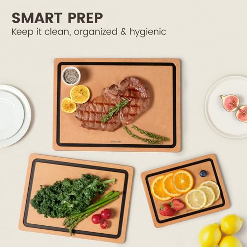 Wood Cutting Board Set of 3 (Set of 3)
