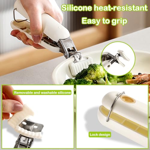 2 PCS Hot Plate Gripper (Beige)