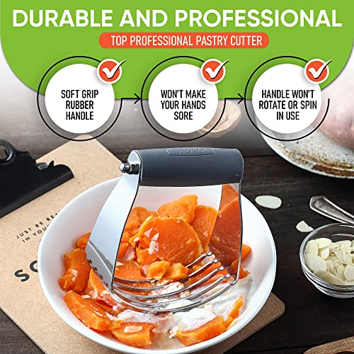 Medium Dough Blender Hand Tool (Gray / 3" Medium)