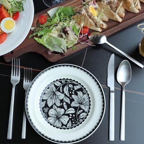 Silverware Set Silver Cuboid 18 (Matte Silver / 20 Pcs)