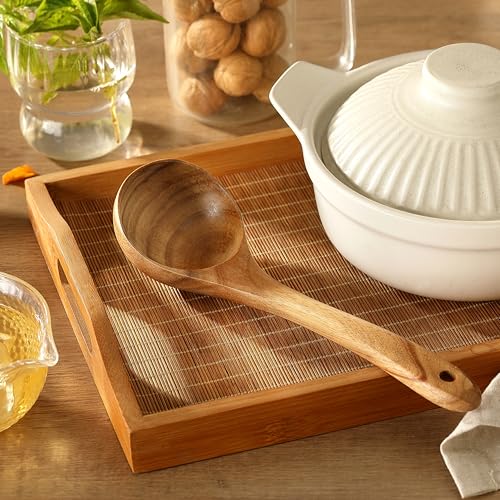 Ladle Kaloo Teak Acacia Wooden Soup Ladle Spoons for Cooking