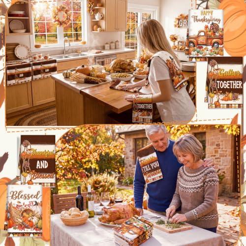 6 Pcs Thanksgiving Kitchen Towels (Thanksgiving Turkey)