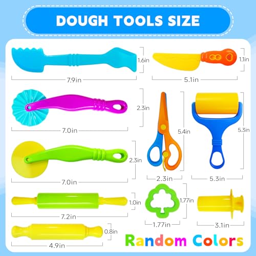 28Pcs Dough and Clay Play Tools Kit for Kids