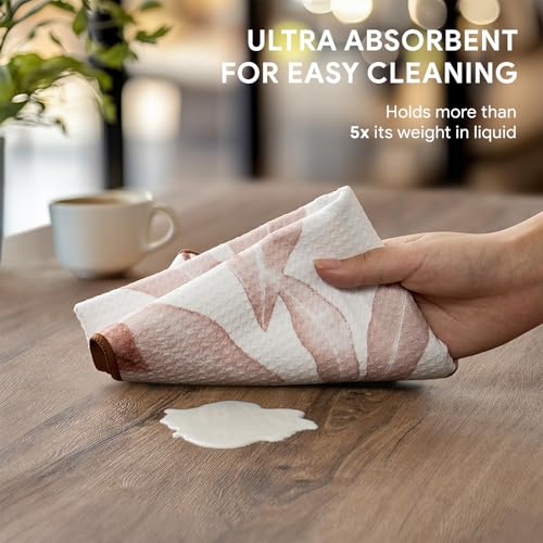 Waffle Kitchen Towel Set of 2 (Terracotta)