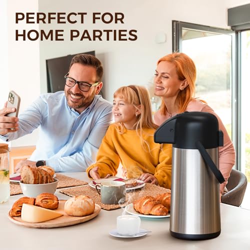 Coffee Carafe for Keeping Hot (Stainless Steel / 85 Ounces)