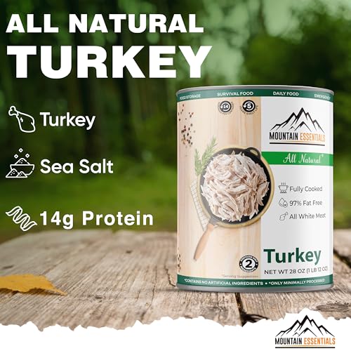 All Natural Canned Turkey 28 Oz (Pack of 6)