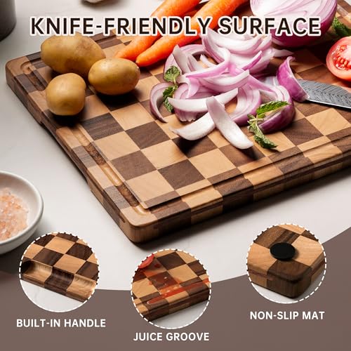 Checkered Cutting Board Set (3 PCS / 17"L x 12"W)