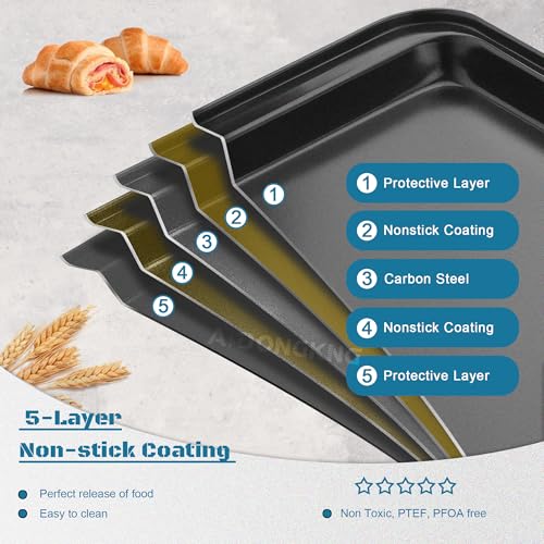 Small Cookie Baking Sheets (9.5 X 7.1 X 0.8 IN)