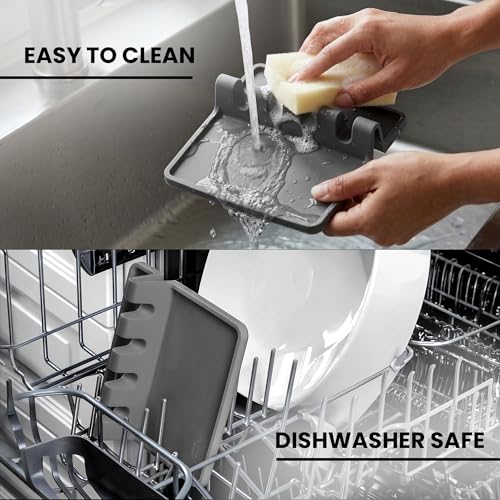 Spoon Rest for Multiple Utensils High Heat (Medium / Gray)