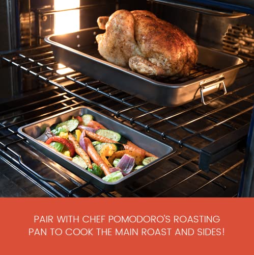 Nonstick Carbon Steel Small Roasting Pan with Rack (Mini)