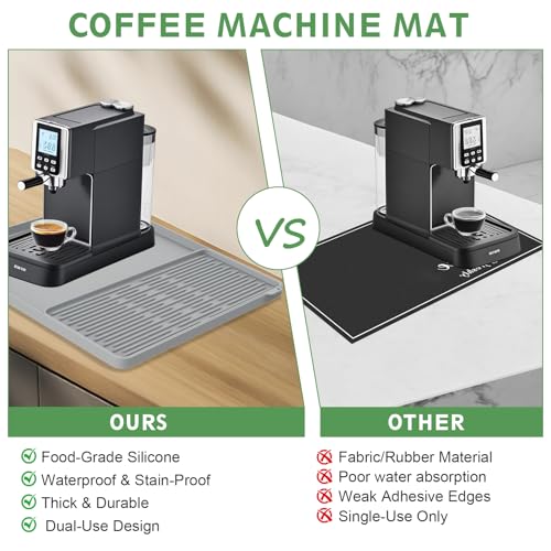 Silicone Coffee Mat 16"x16" (Gray)