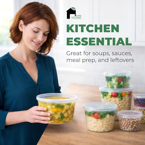 Clear Deli Containers with Lids (8oz)
