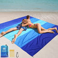 Beach Blanket Mat Waterproof Sandproof for 2 (Blue / 79" X 83"（1-4person）)