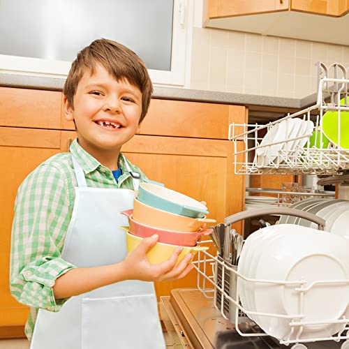 Kids Aprons with Large Pocket 2 Pack (Medium / Whitex2)