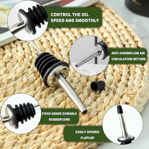 Ceramic Olive Oil Dispenser Bottle (black)